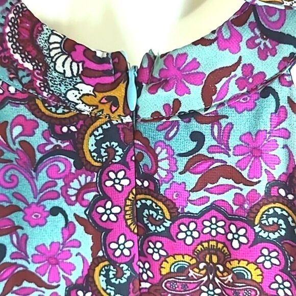 Speechless Halter Neckline Dress, Burgundy & Teal Print, Size Small, NWT - Picture 5 of 10